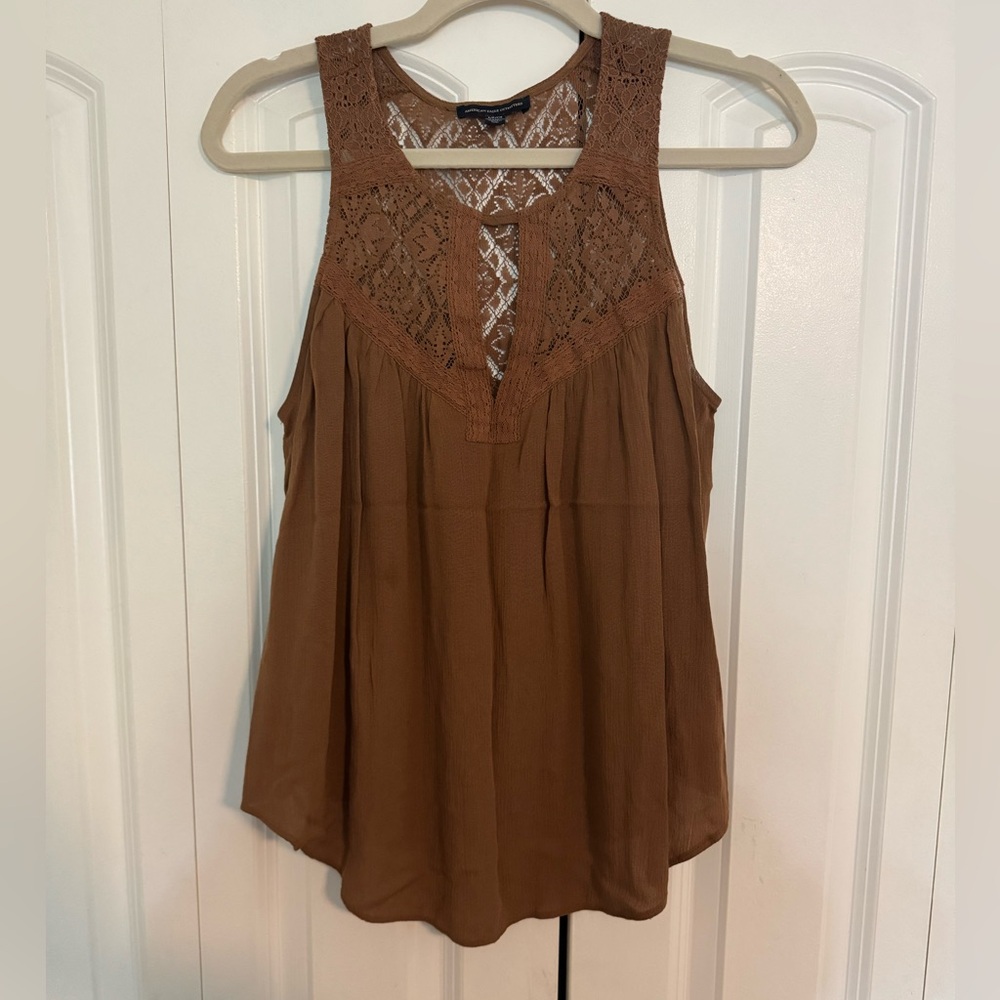 American Eagle Outfitters Brown Tank Top